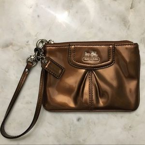 Coach wristlet. Brown.